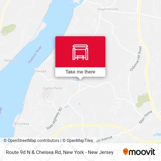 Route 9d N & Chelsea Rd map