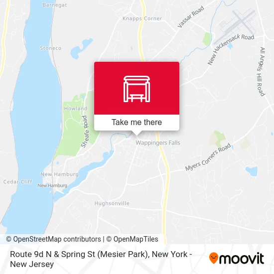 Route 9d N & Spring St (Mesier Park) map