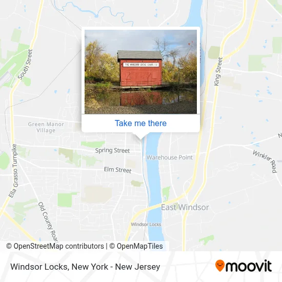 Windsor Locks map