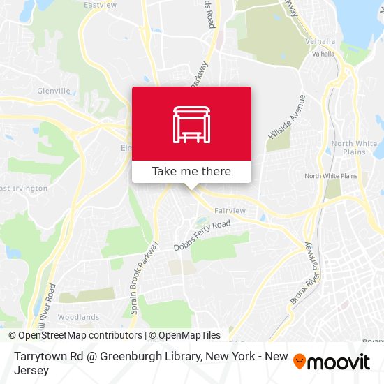 Tarrytown Rd @ Greenburgh Library map