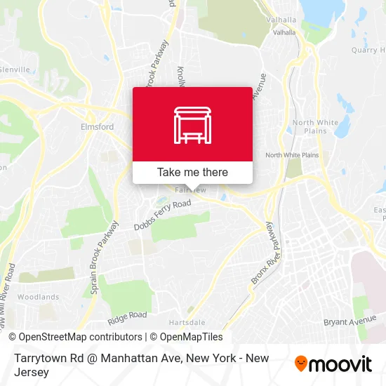 Tarrytown Rd @ Manhattan Ave map