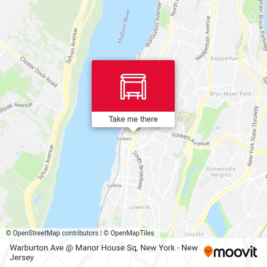 Warburton Ave @ Manor House Sq map