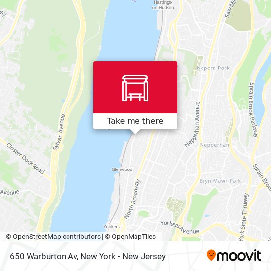 Mapa de 650 Warburton Av