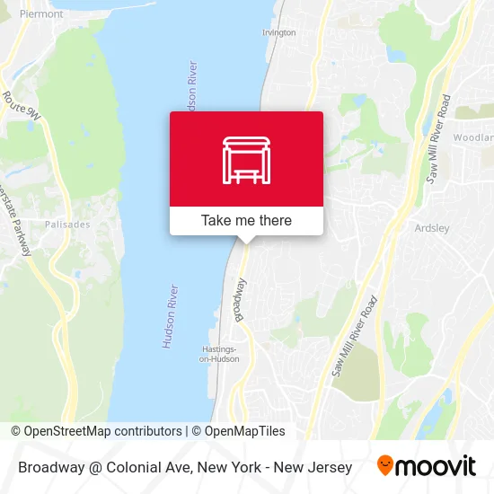 Broadway @ Colonial Ave map