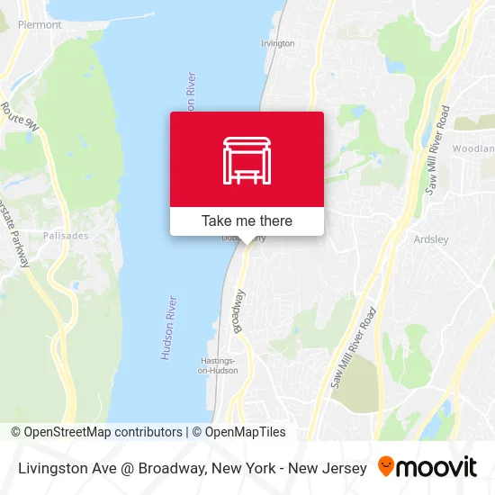 Livingston Ave @ Broadway map