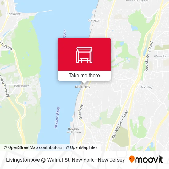 Livingston Ave @ Walnut St map