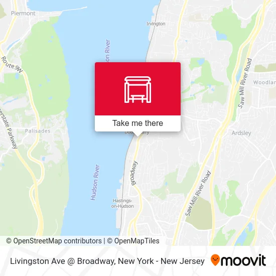 Livingston Ave @ Broadway map