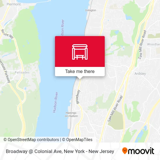 Broadway @ Colonial Ave map