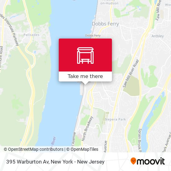 Mapa de 395 Warburton Av
