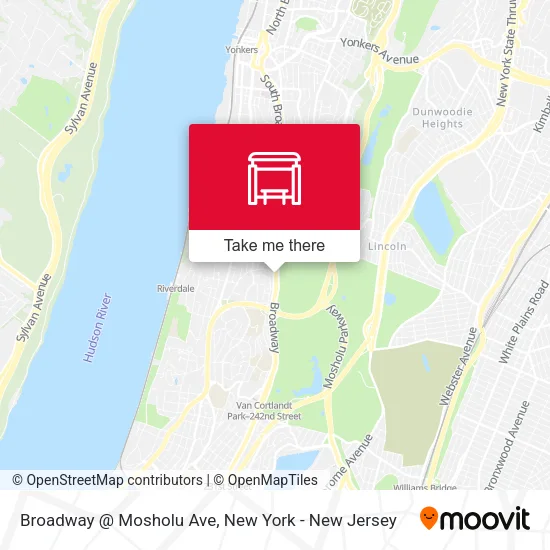 Mapa de Broadway @ Mosholu Ave