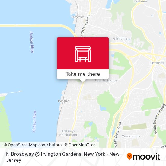 Mapa de N Broadway @ Irvington Gardens