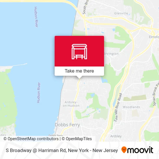 S Broadway @ Harriman Rd map