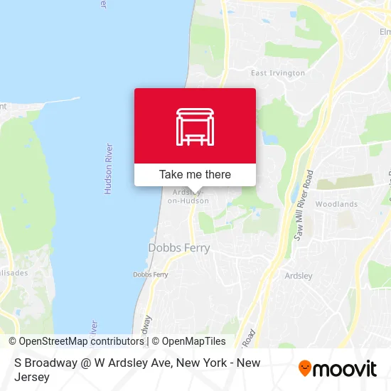 S Broadway @ W Ardsley Ave map