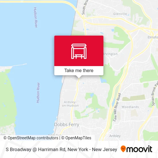 S Broadway @ Harriman Rd map