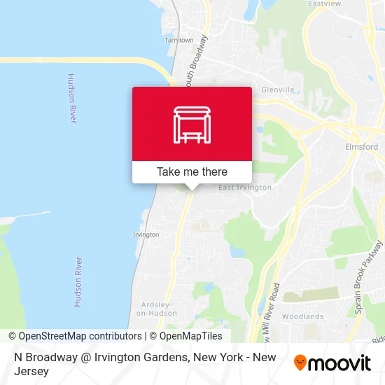 N Broadway @ Irvington Gardens map