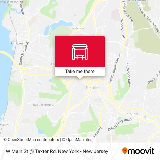 W Main St @ Taxter Rd map