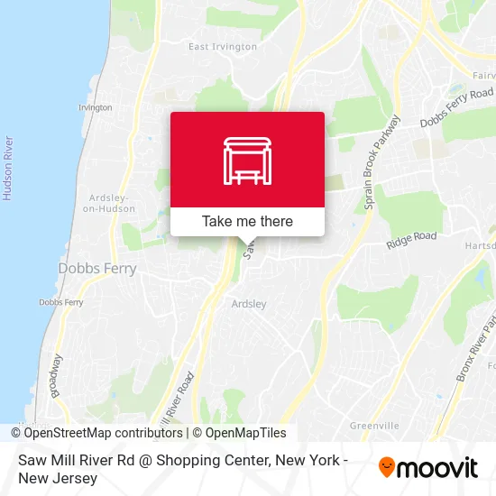 Saw Mill River Rd @ Shopping Center map