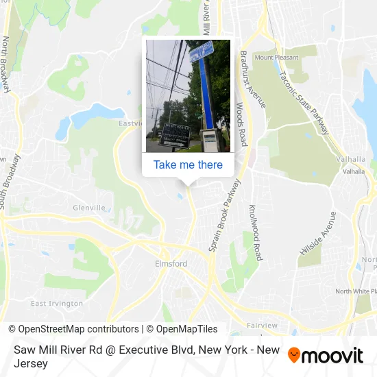Saw Mill River Rd @ Executive Blvd map