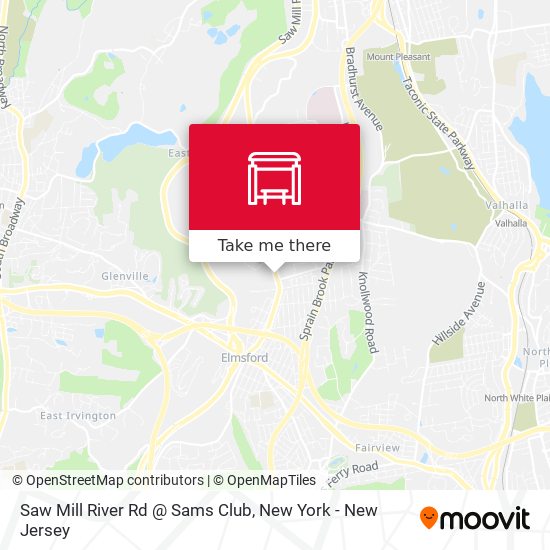 Saw Mill River Rd @ Sams Club map