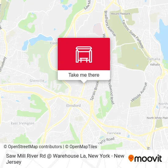 Saw Mill River Rd @ Warehouse La map