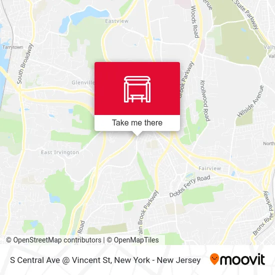S Central Ave @ Vincent St map