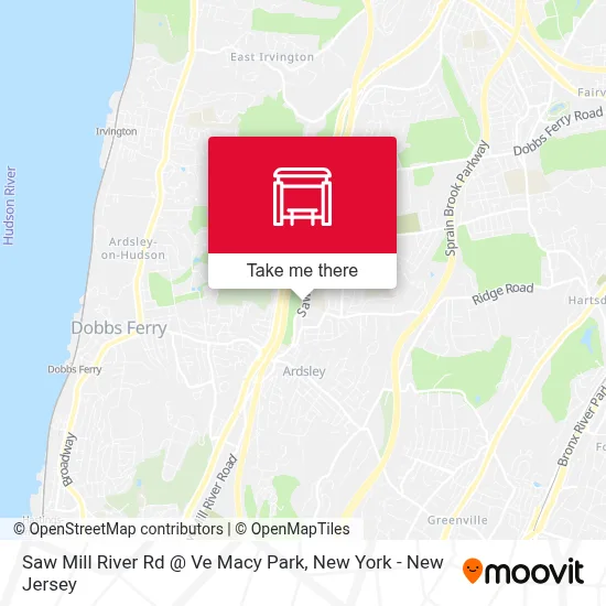 Saw Mill River Rd @ Ve Macy Park map