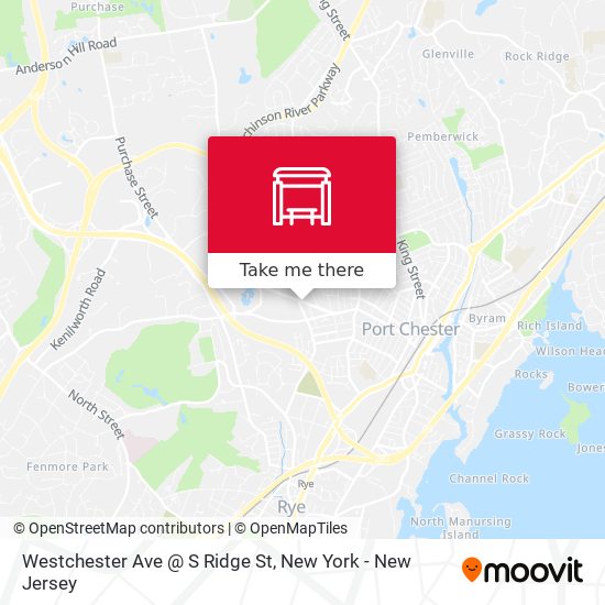 Westchester Ave @ S Ridge St map