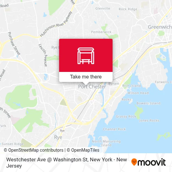 Westchester Ave @ Washington St map