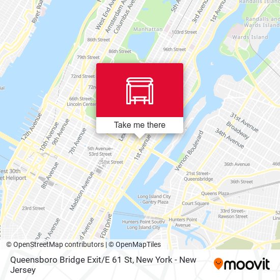 Mapa de Queensboro Bridge Exit/E 61 St