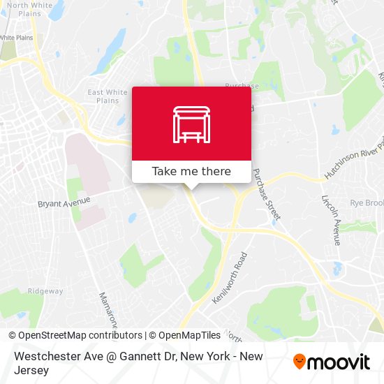 Westchester Ave @ Gannett Dr map