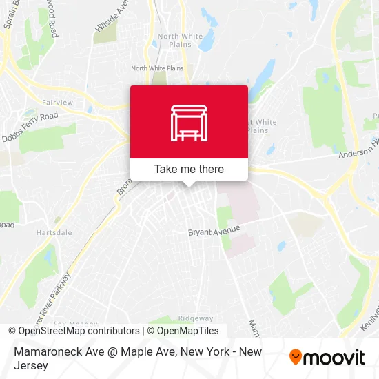 Mamaroneck Ave @ Maple Ave map