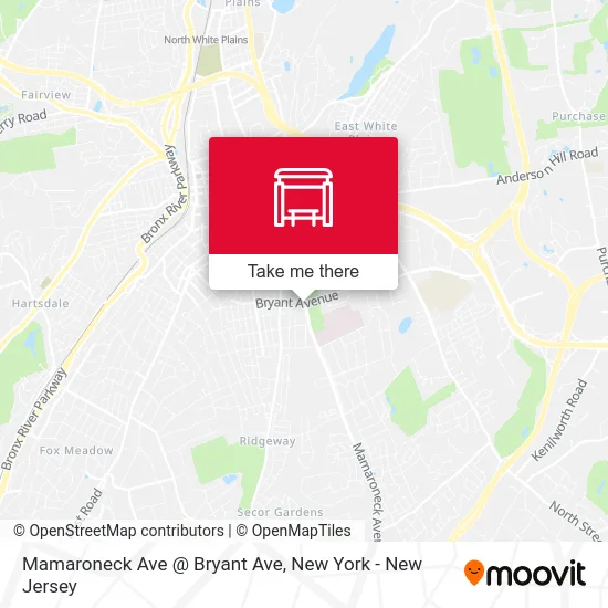 Mamaroneck Ave @ Bryant Ave map