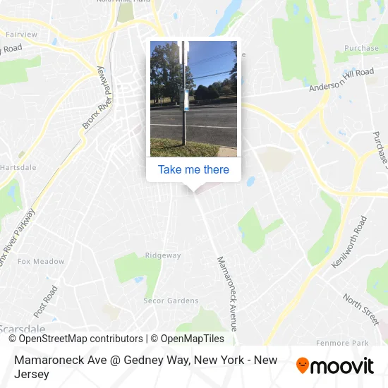 Mapa de Mamaroneck Ave @ Gedney Way
