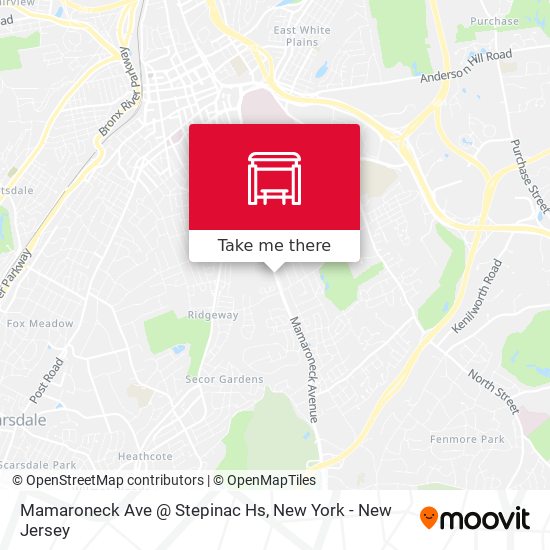 Mamaroneck Ave @ Stepinac Hs map
