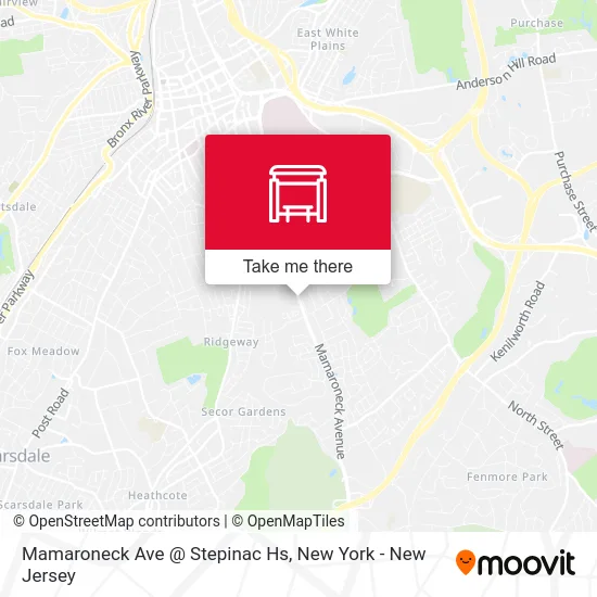 Mamaroneck Ave @ Stepinac Hs map