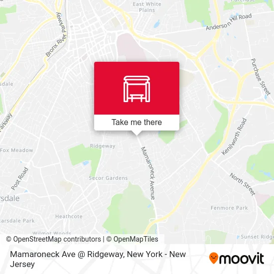 Mamaroneck Ave @ Ridgeway map