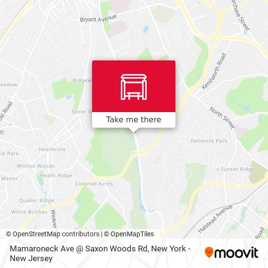 Mapa de Mamaroneck Ave @ Saxon Woods Rd