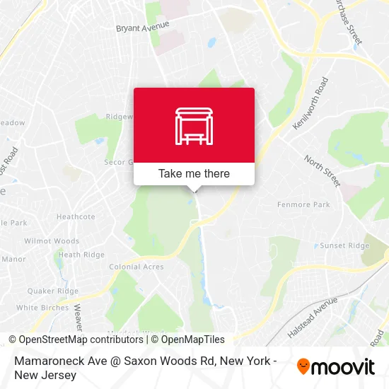 Mamaroneck Ave @ Saxon Woods Rd map