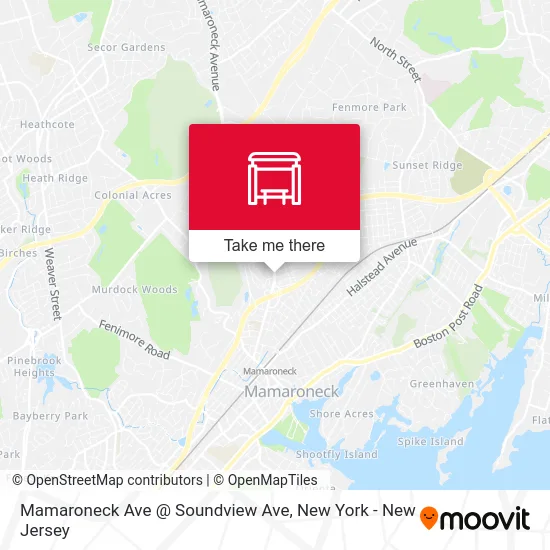 Mamaroneck Ave @ Soundview Ave map
