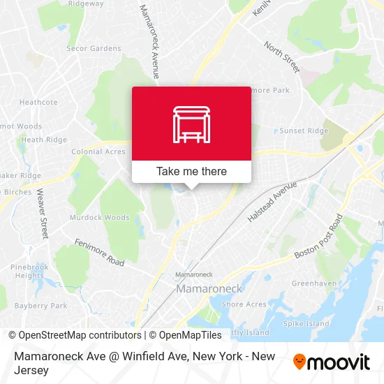 Mamaroneck Ave @ Winfield Ave map