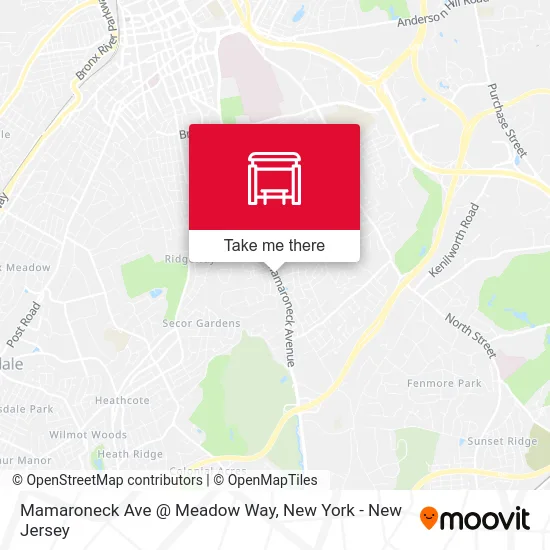 Mamaroneck Ave @ Meadow Way map