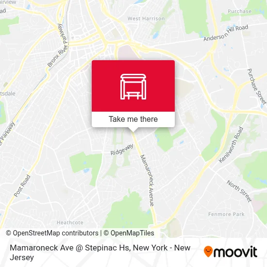 Mamaroneck Ave @ Stepinac Hs map