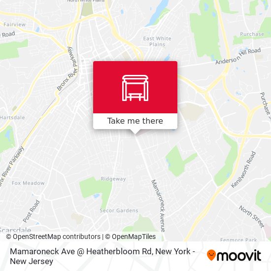 Mamaroneck Ave @ Heatherbloom Rd map