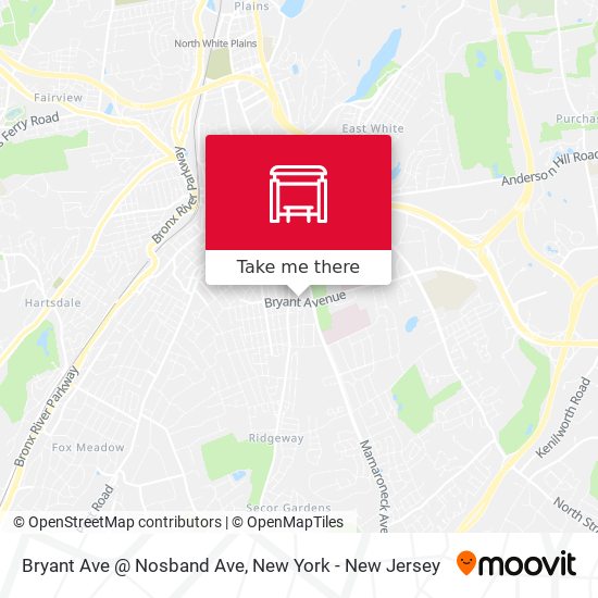 Mapa de Bryant Ave @ Nosband Ave