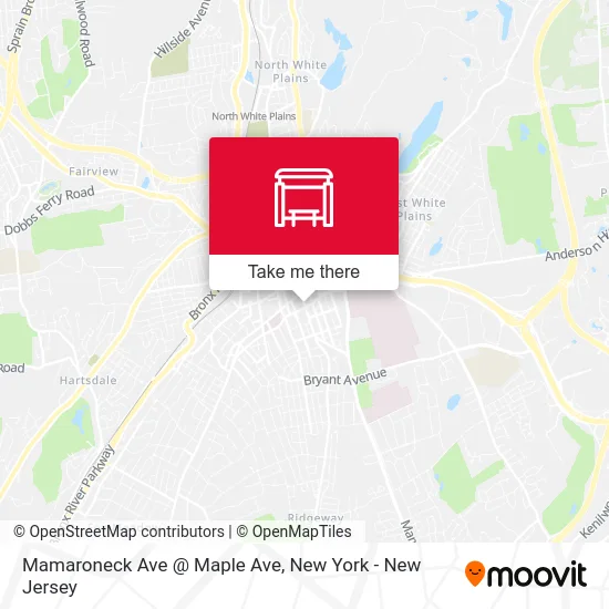 Mamaroneck Ave @ Maple Ave map
