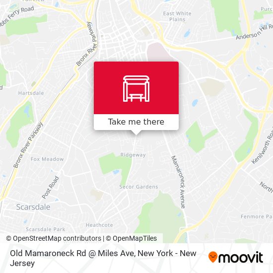 Mapa de Old Mamaroneck Rd @ Miles Ave