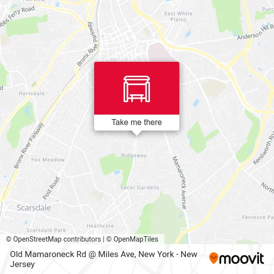 Old Mamaroneck Rd @ Miles Ave map
