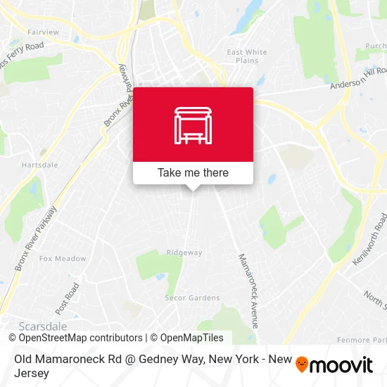 Old Mamaroneck Rd @ Gedney Way map