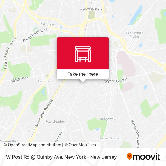 W Post Rd @ Quinby Ave map