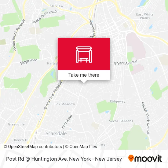 Post Rd @ Huntington Ave map